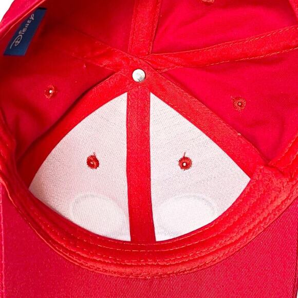 Disney Classic Peeking Mickey Mouse Red Baseball Hat Golf‎ Cap Youth Adjustable - Picture 5 of 6
